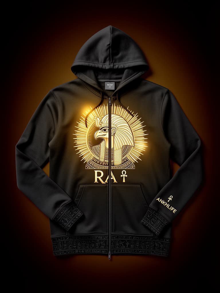 Ra Zip-Up Hoodie — 9 Ether Ancestral Wear ☥